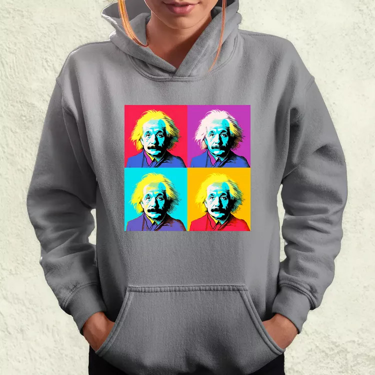 Pop art Einstein v3 női pulóver
