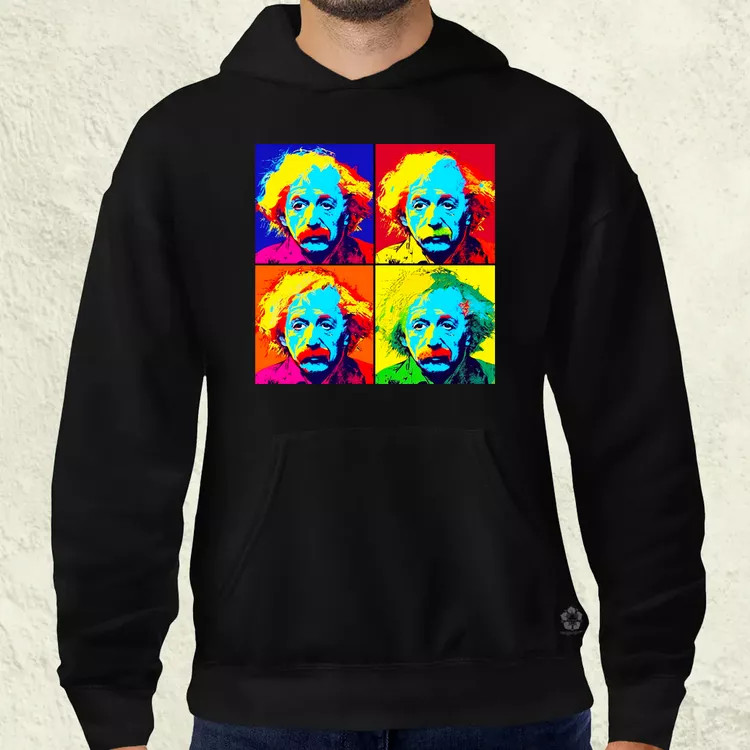 Pop art Einstein v4 férfi pulóver