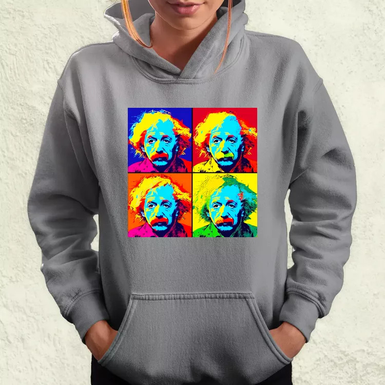 Pop art Einstein v4 női pulóver