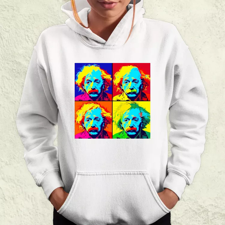 Pop art Einstein v4 női pulóver