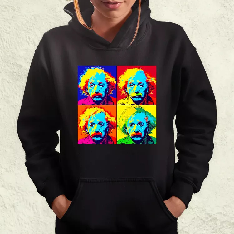 Pop art Einstein v4 női pulóver
