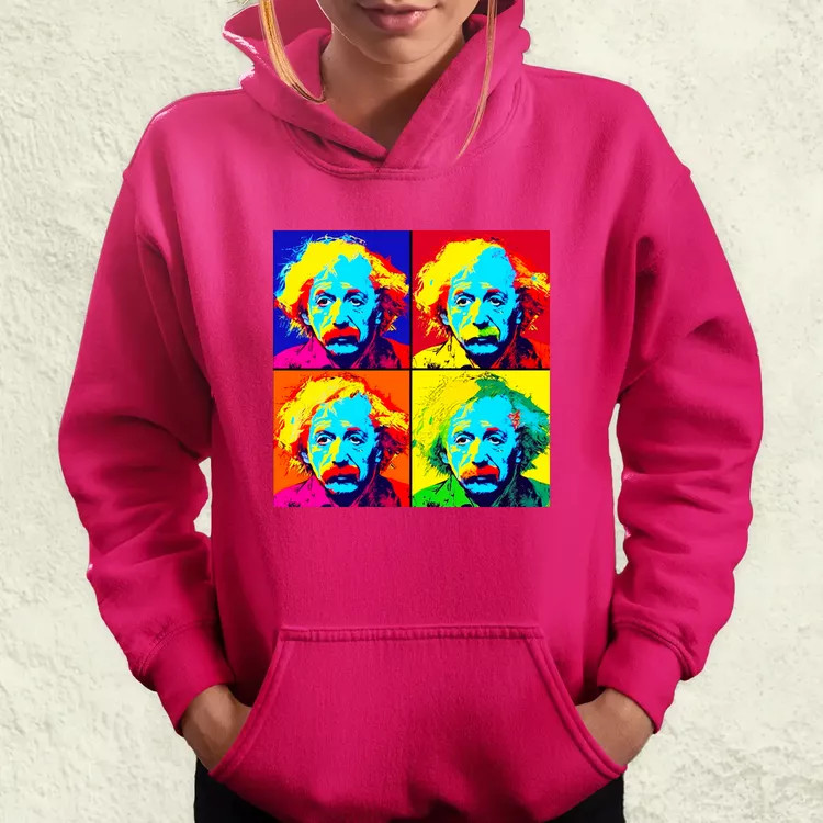 Pop art Einstein v4 női pulóver
