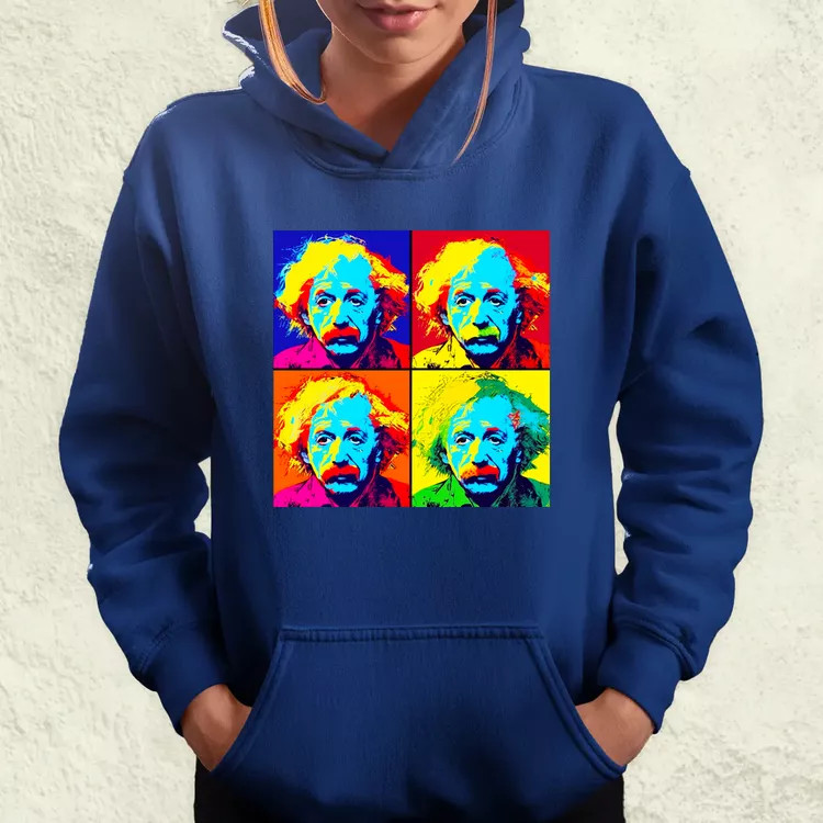Pop art Einstein v4 női pulóver