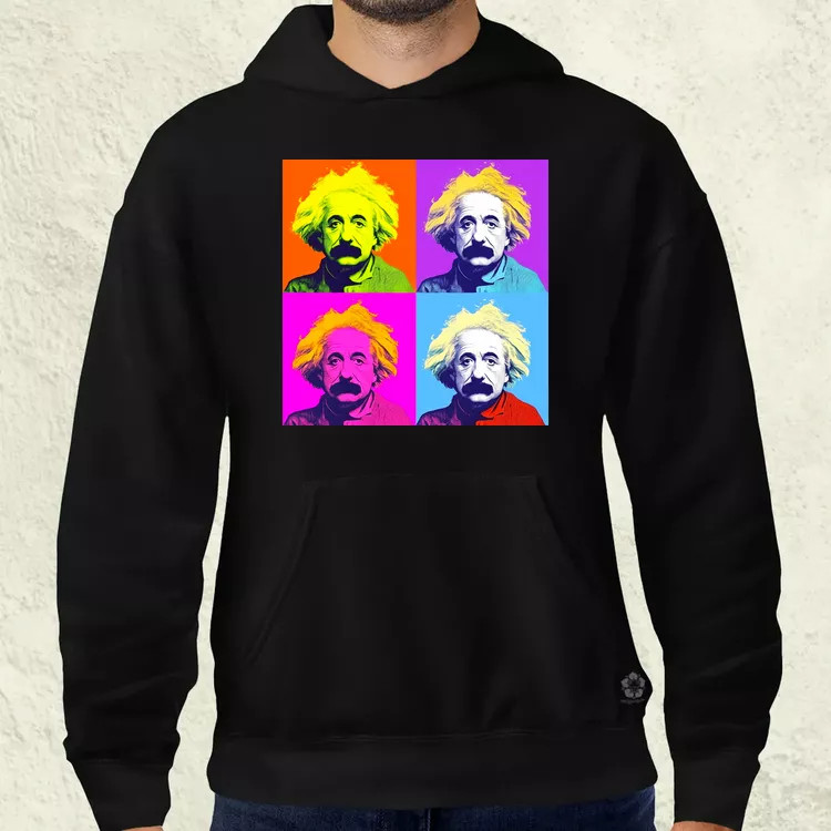 Pop art Einstein v5 férfi pulóver