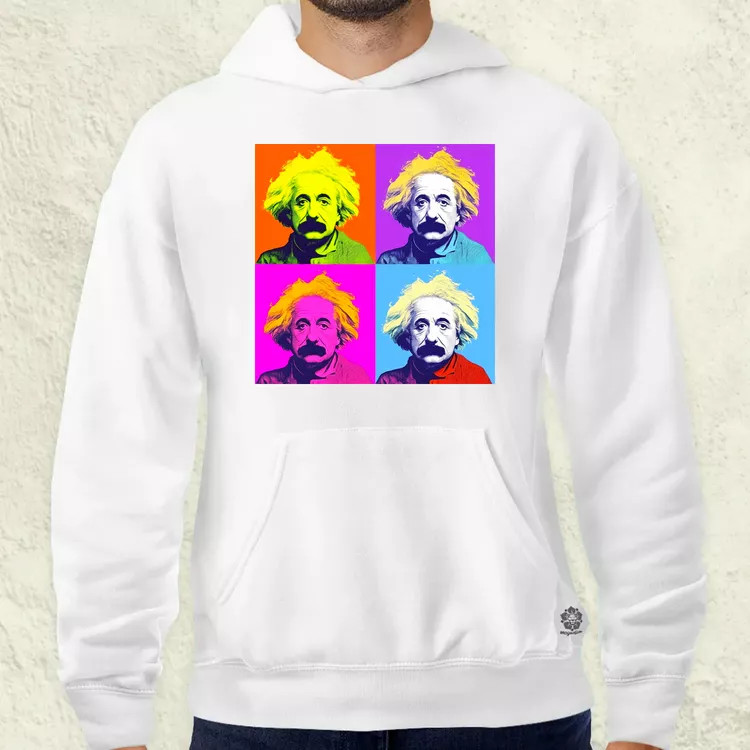 Pop art Einstein v5 férfi pulóver