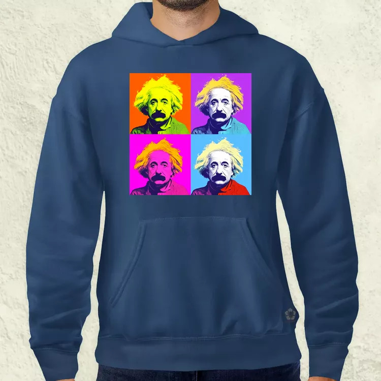 Pop art Einstein v5 férfi pulóver