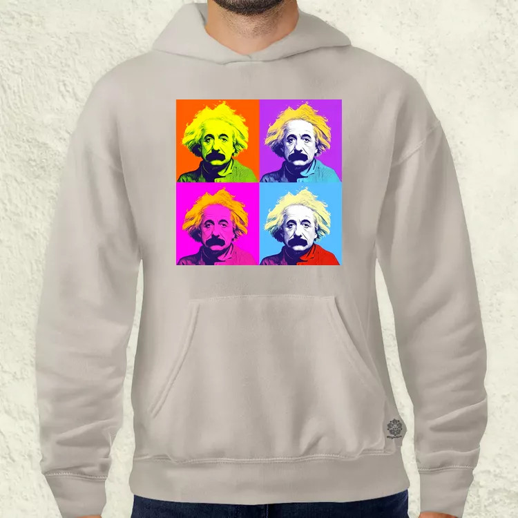 Pop art Einstein v5 férfi pulóver