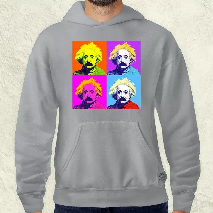 Pop art Einstein v5 férfi pulóver