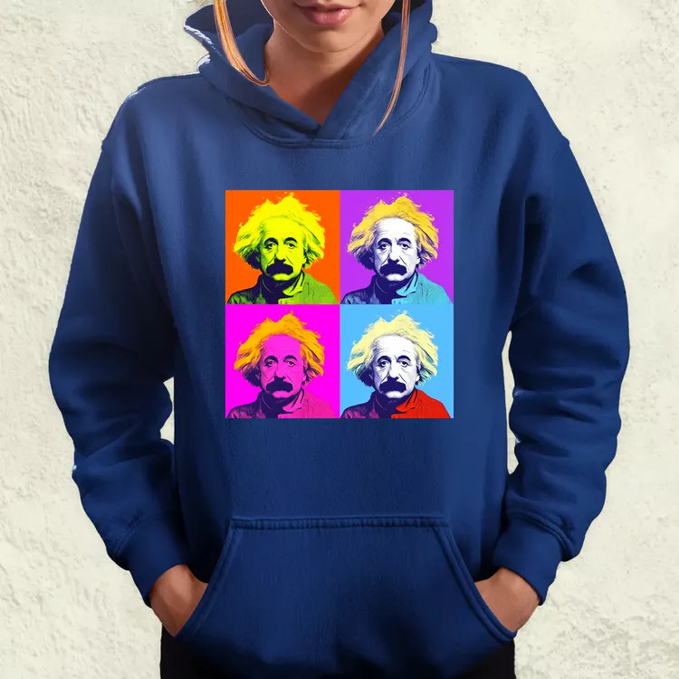 Pop art Einstein v5 női pulóver