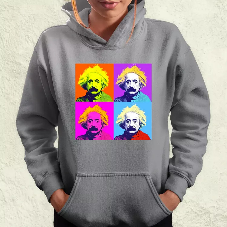 Pop art Einstein v5 női pulóver