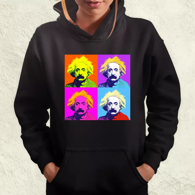Pop art Einstein v5 női pulóver