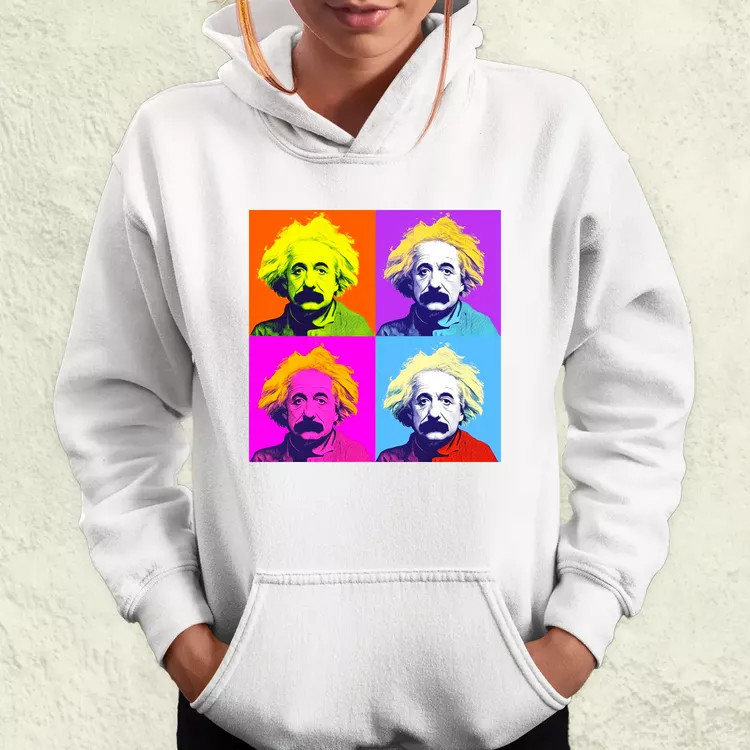 Pop art Einstein v5 női pulóver