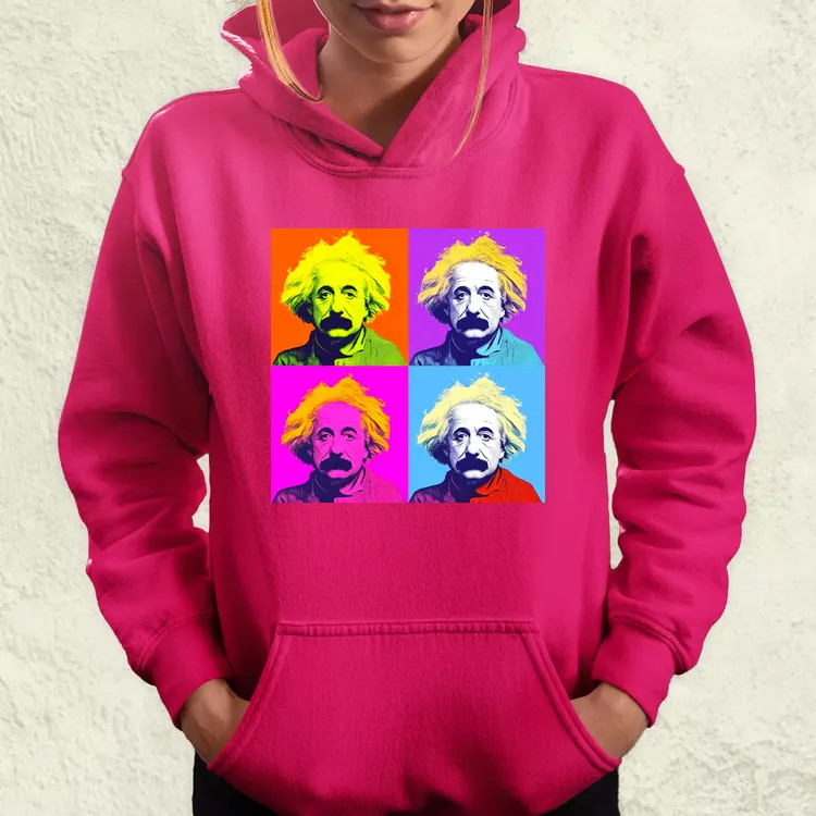 Pop art Einstein v5 női pulóver