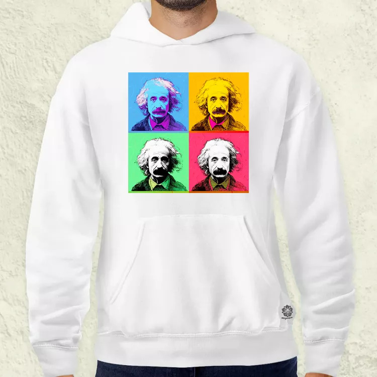 Pop art Einstein v6 férfi pulóver