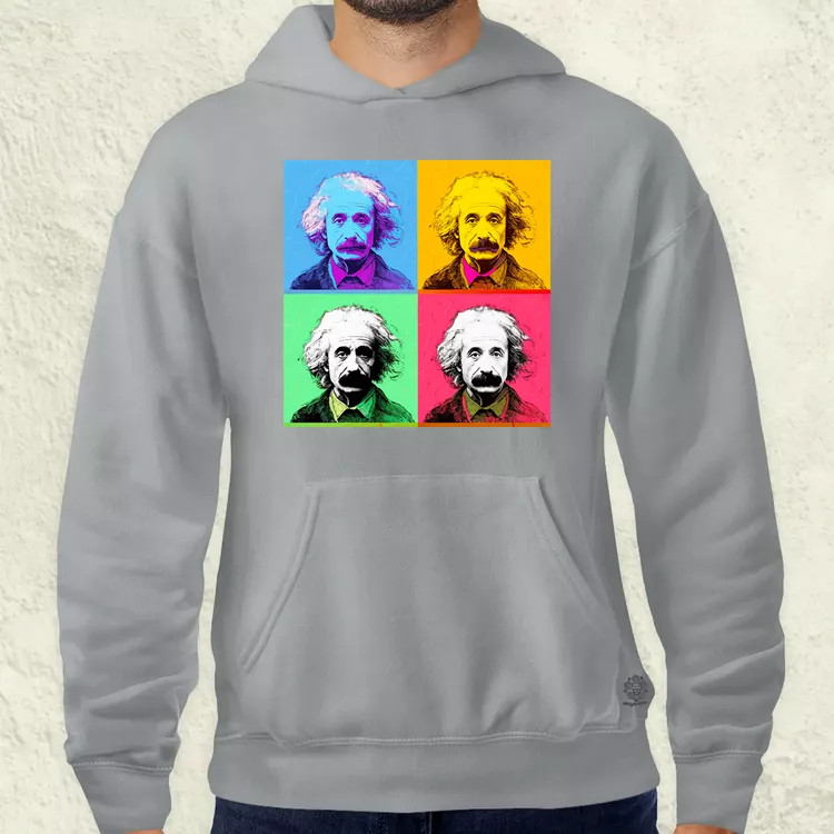 Pop art Einstein v6 férfi pulóver