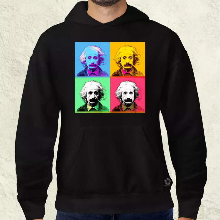 Pop art Einstein v6 férfi pulóver
