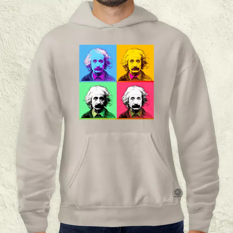 Pop art Einstein v6 férfi pulóver