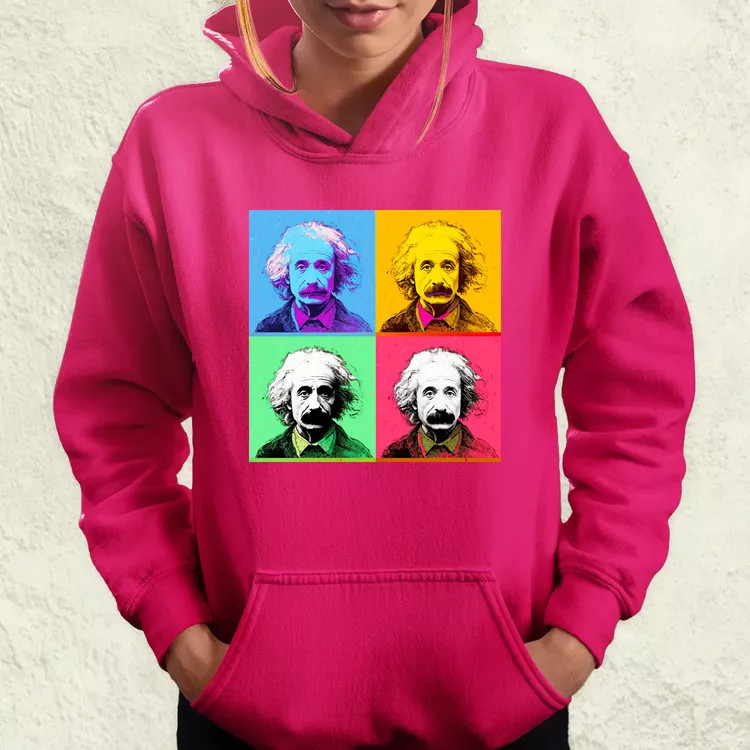 Pop art Einstein v6 női pulóver