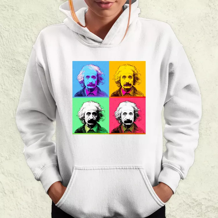 Pop art Einstein v6 női pulóver