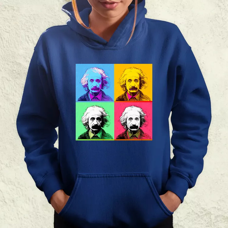 Pop art Einstein v6 női pulóver