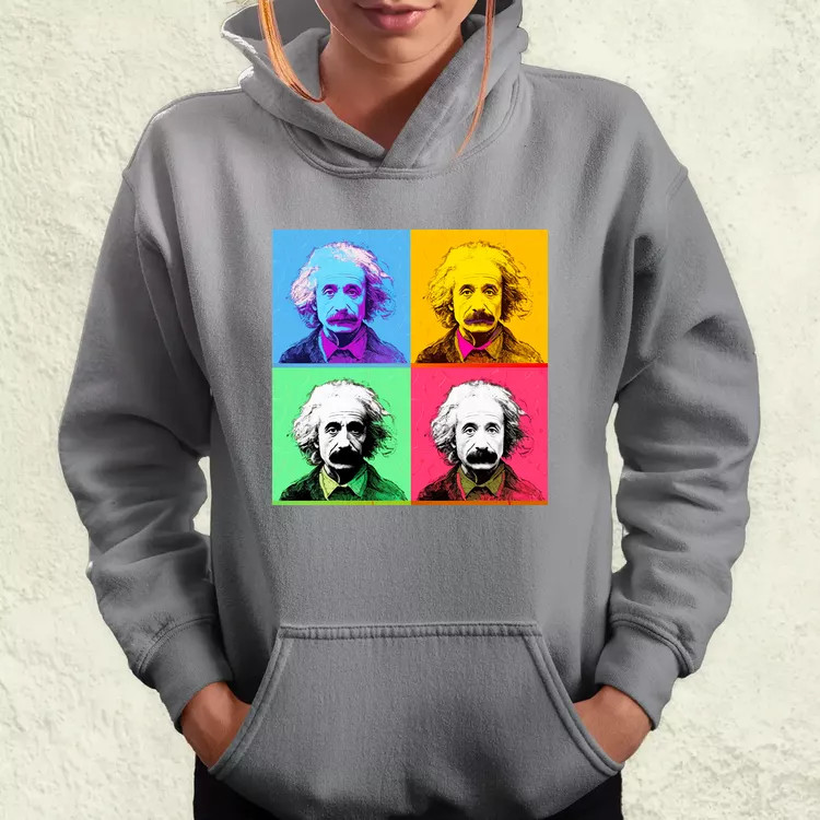 Pop art Einstein v6 női pulóver