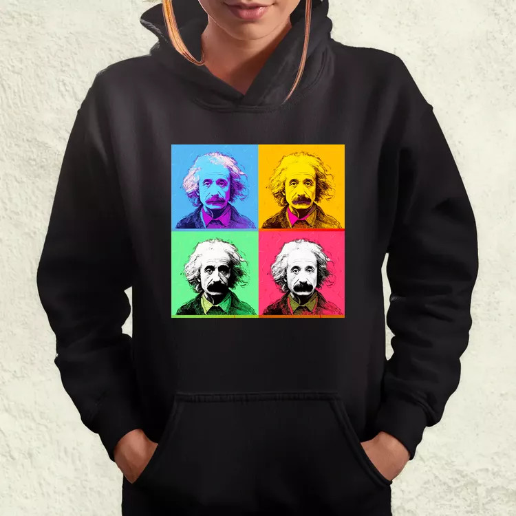 Pop art Einstein v6 női pulóver