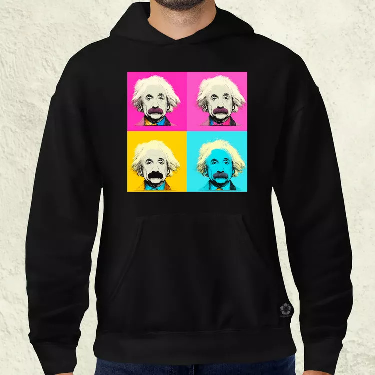 Pop art Einstein v7 férfi pulóver