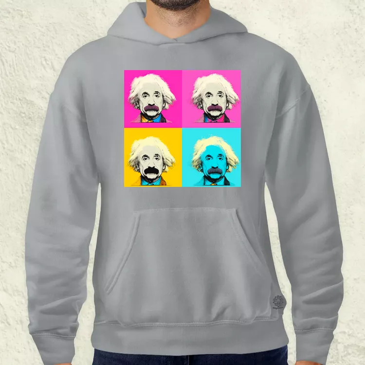 Pop art Einstein v7 férfi pulóver