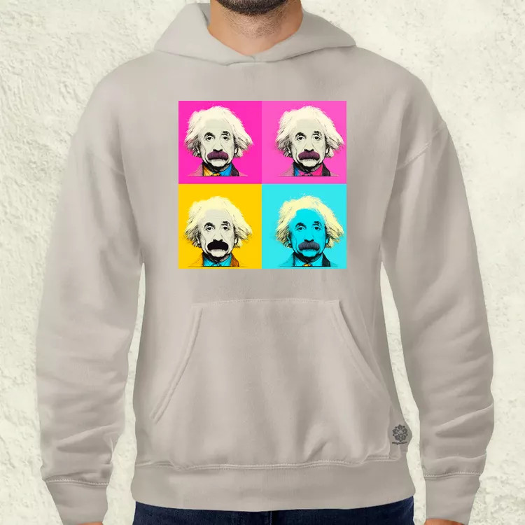 Pop art Einstein v7 férfi pulóver