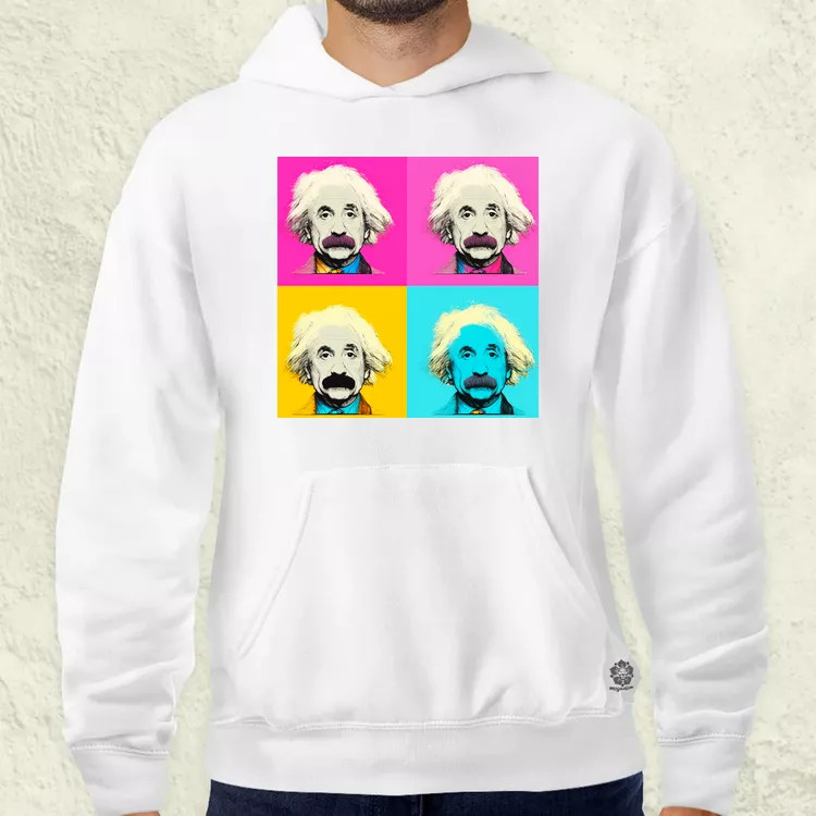Pop art Einstein v7 férfi pulóver