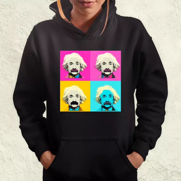 Pop art Einstein v7 női pulóver