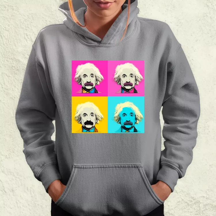 Pop art Einstein v7 női pulóver