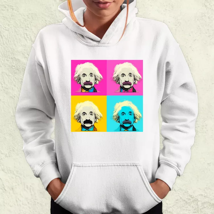 Pop art Einstein v7 női pulóver