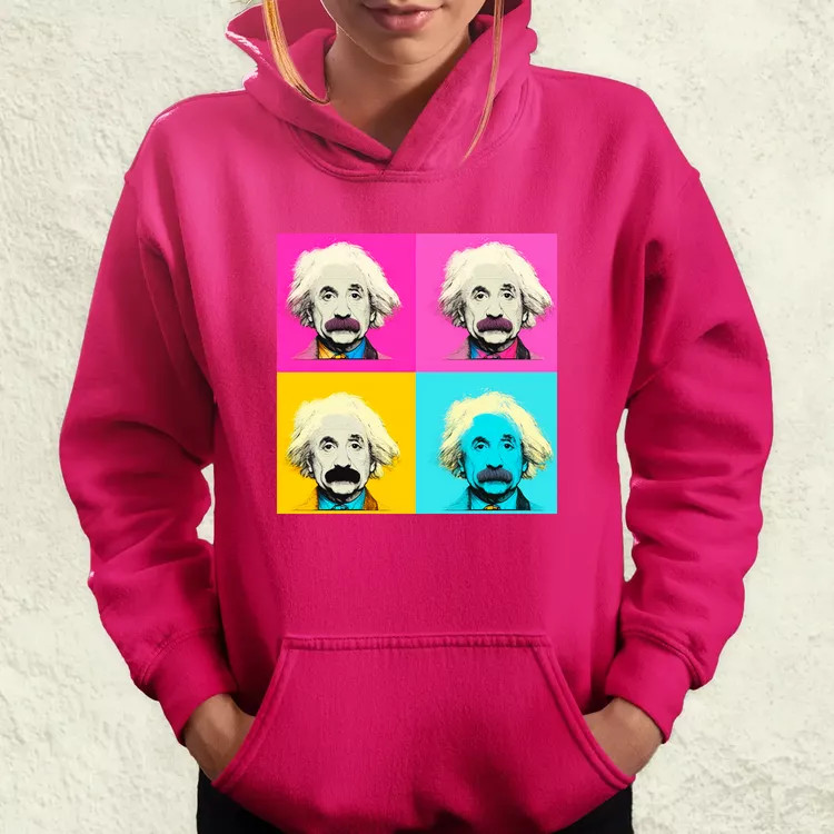 Pop art Einstein v7 női pulóver