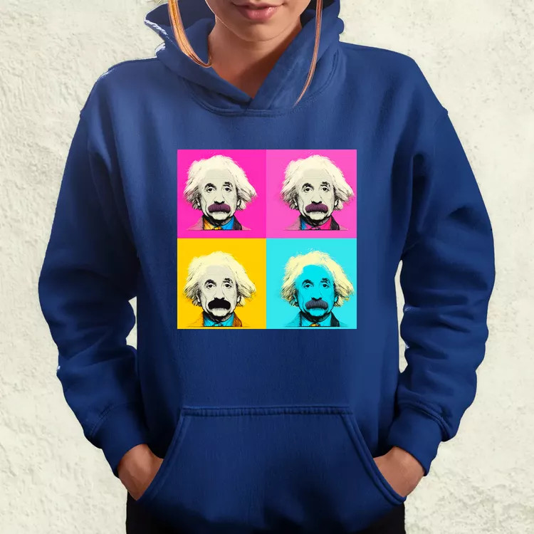 Pop art Einstein v7 női pulóver