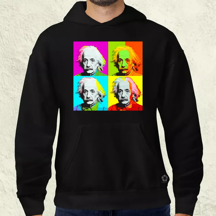 Pop art Einstein v8 férfi pulóver