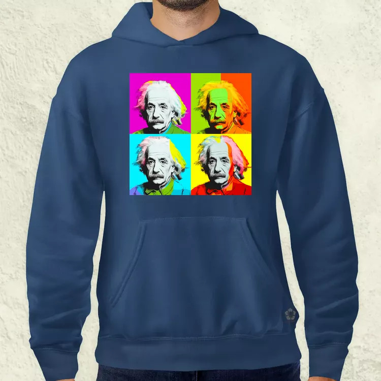 Pop art Einstein v8 férfi pulóver