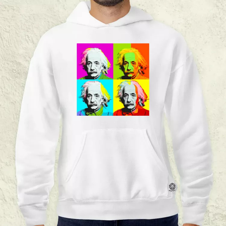 Pop art Einstein v8 férfi pulóver
