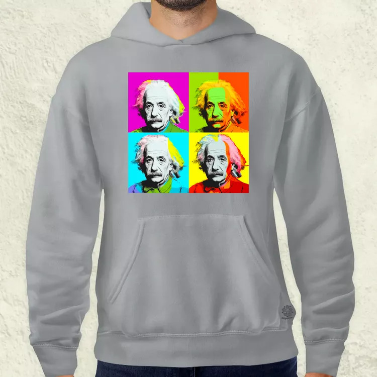 Pop art Einstein v8 férfi pulóver