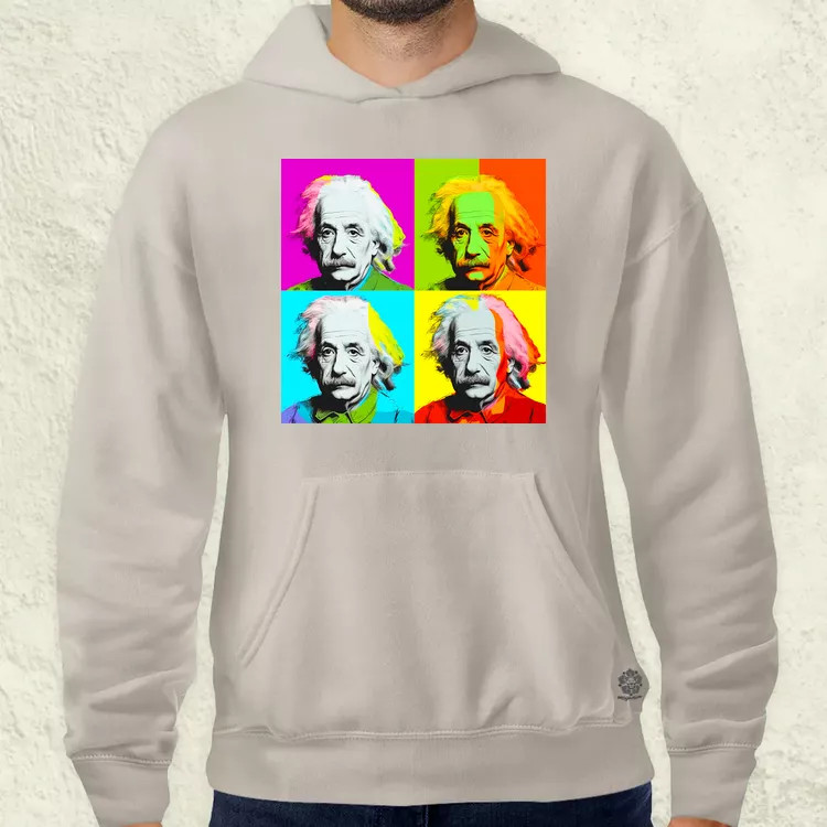 Pop art Einstein v8 férfi pulóver