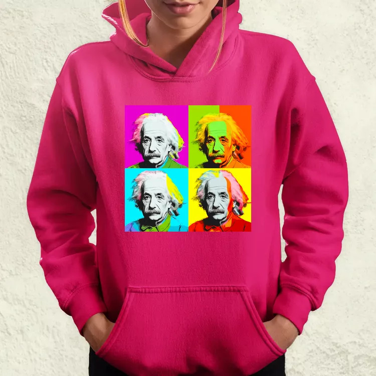 Pop art Einstein v8 női pulóver