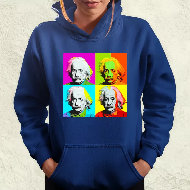 Pop art Einstein v8 női pulóver