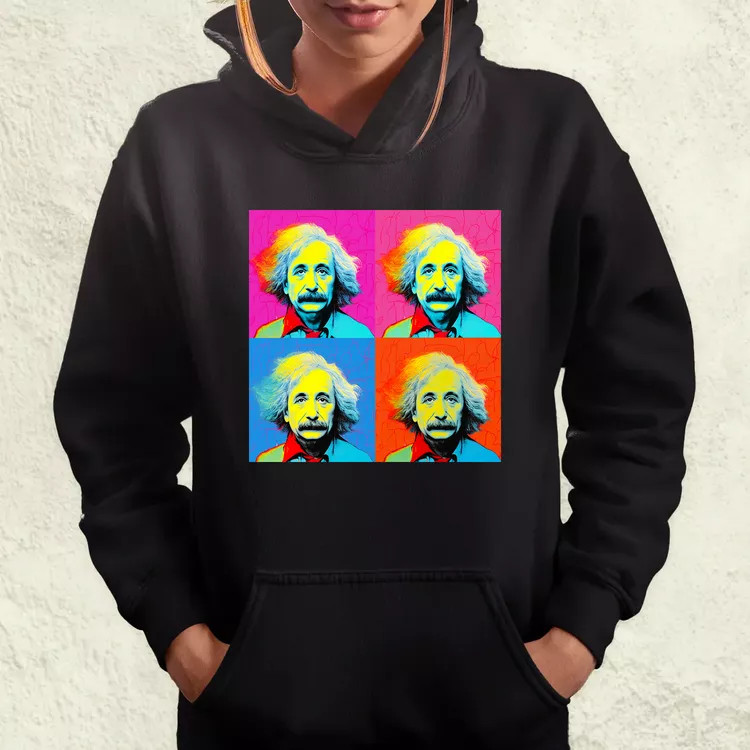 Pop art Einstein v9 női pulóver