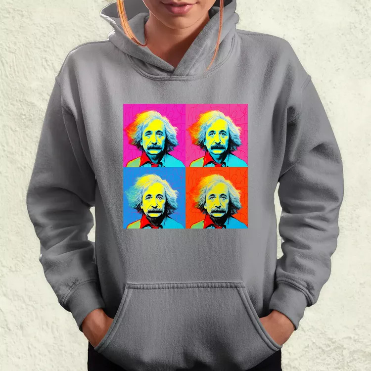 Pop art Einstein v9 női pulóver
