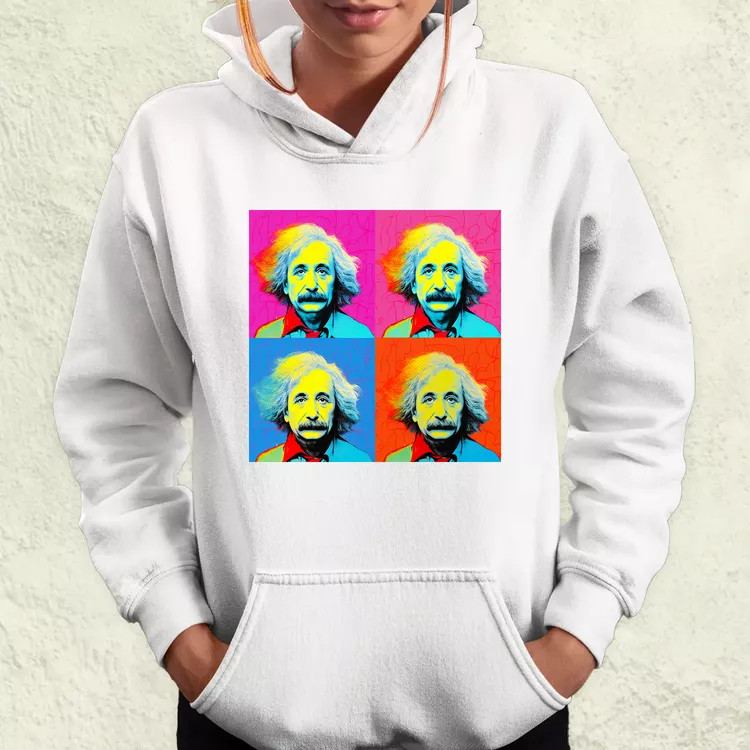 Pop art Einstein v9 női pulóver