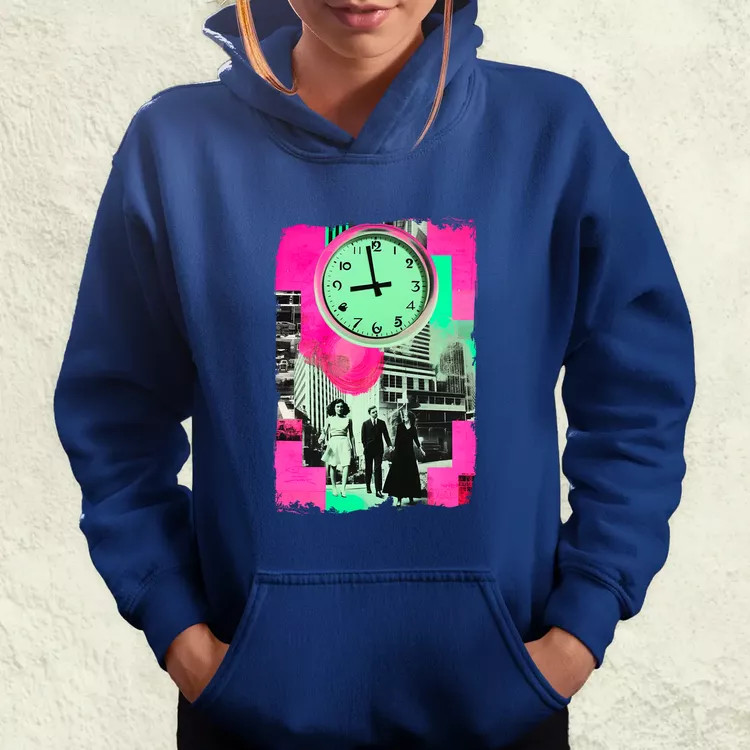 Pop art idő kollázs v1 női pulóver