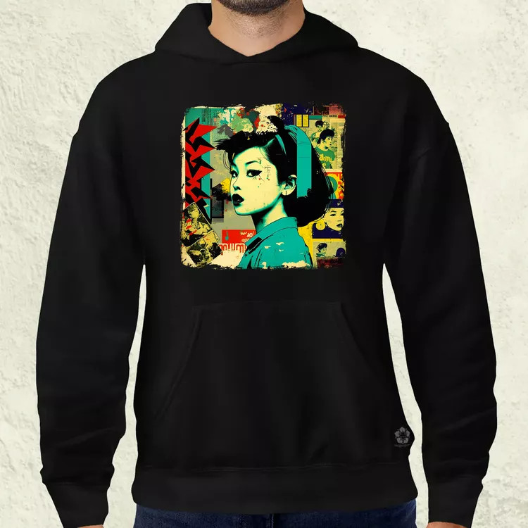 Pop art kollázs v1 férfi pulóver