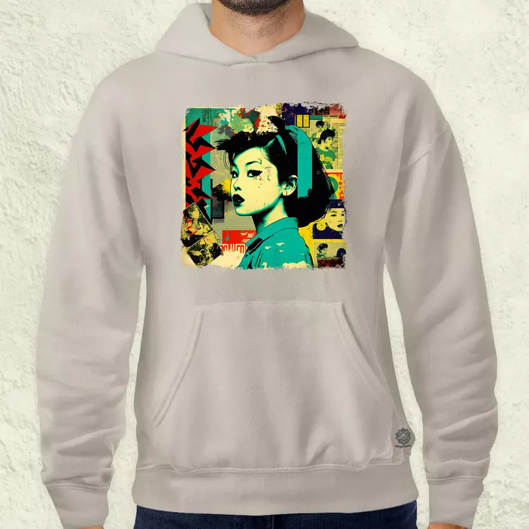 Pop art kollázs v1 férfi pulóver