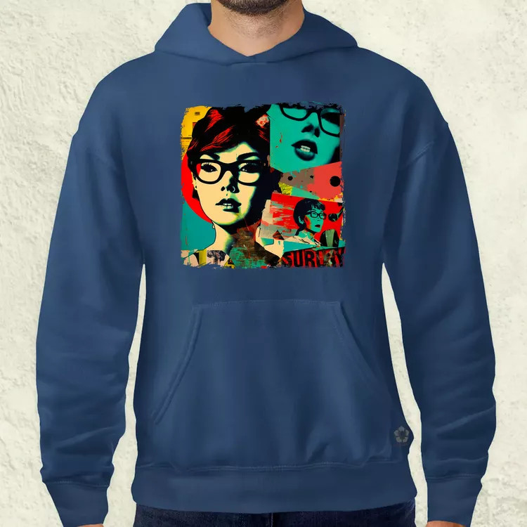 Pop art kollázs v2 férfi pulóver