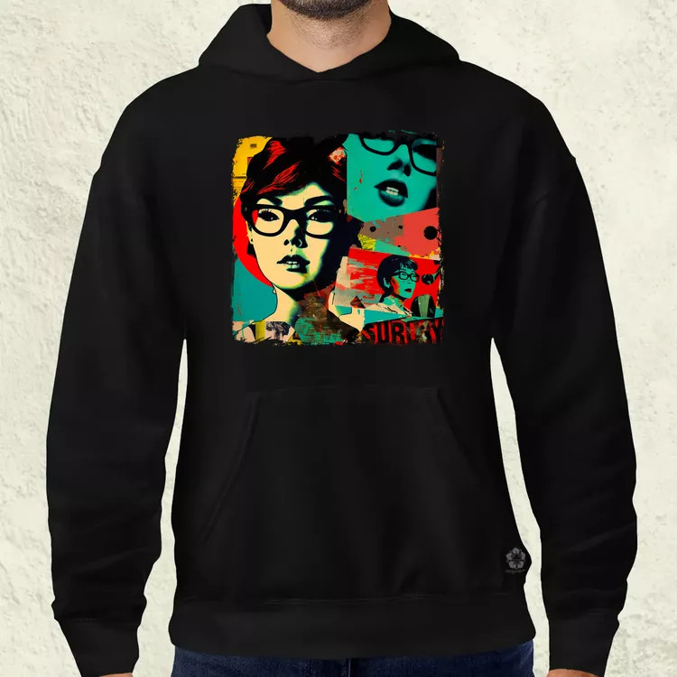 Pop art kollázs v2 férfi pulóver